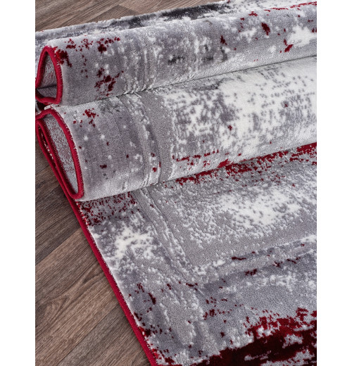 Ковер SATINE S107B KOYU GREY COKEN / RED Прямоугольник 