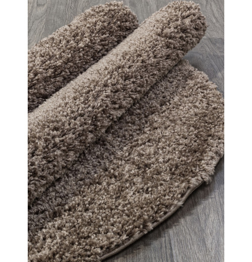 Ковер SHAGGY TREND L001 DARK BROWN Круглый 