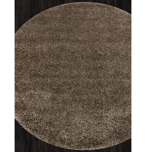 Ковер SHAGGY TREND L001 DARK BROWN Круглый 