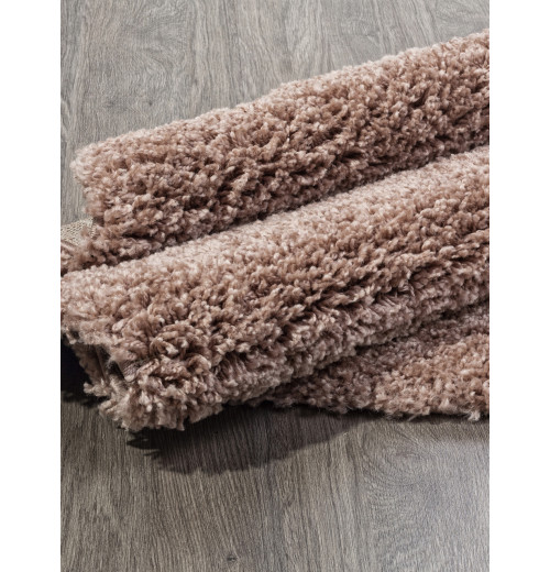 Ковер SHAGGY TREND L001 LIGHT BROWN Круглый 