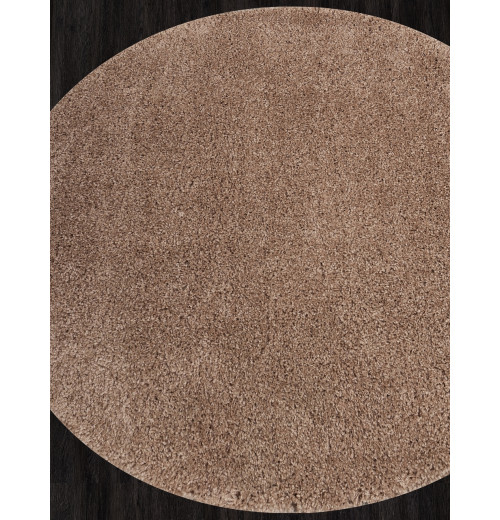 Ковер SHAGGY TREND L001 LIGHT BROWN Круглый 