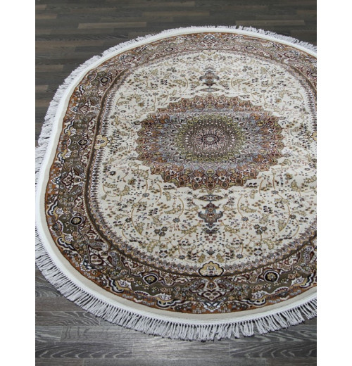 Ковер SHAHREZA d205 CREAM-BROWN Овал 