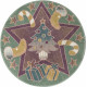 Ковер SOFIT SV28 GREEN Круг 