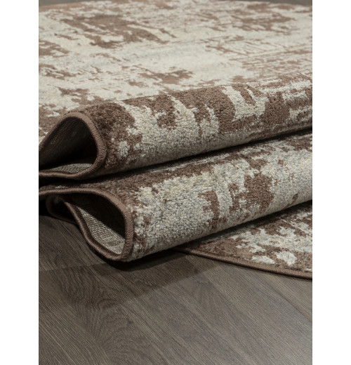 Ковер TORNADO F303 BEIGE-BROWN Овал 