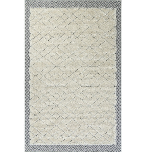 Ковер TUNIS 5682A WHITE / L.GRAY Прямоугольник 