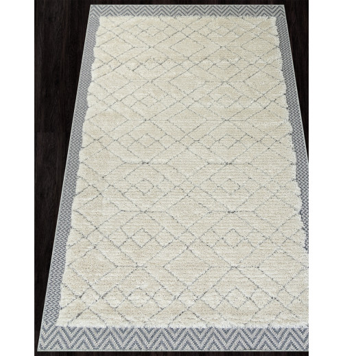 Ковер TUNIS 5682A WHITE / L.GRAY Прямоугольник 
