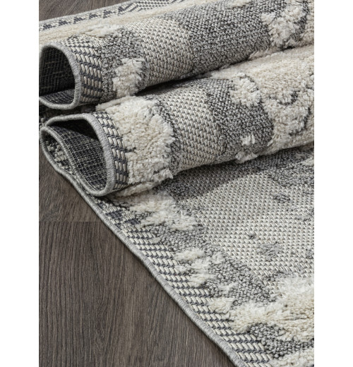 Ковер TUNIS 5758A WHITE / L.GRAY Прямоугольник 