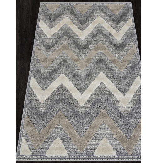 Ковер TUNIS 6606A WHITE / L.GRAY Прямоугольник 