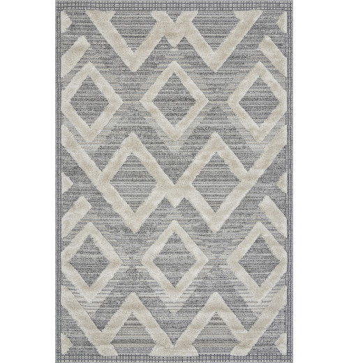 Ковер TUNIS 6610A WHITE / L.GRAY Прямоугольник 