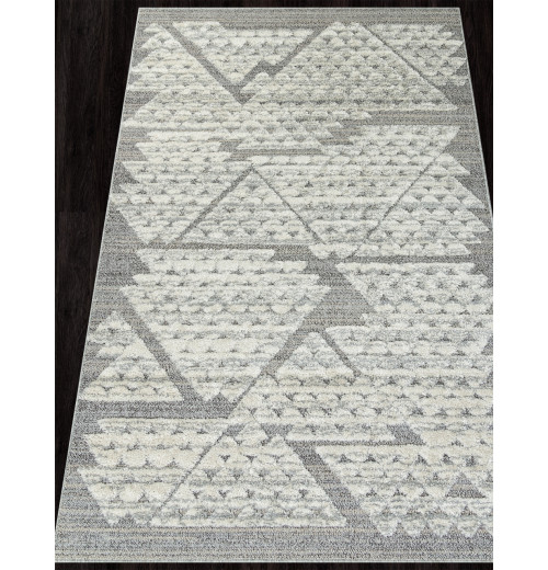 Ковер TUNIS 6800A WHITE / D.GRAY Прямоугольник 