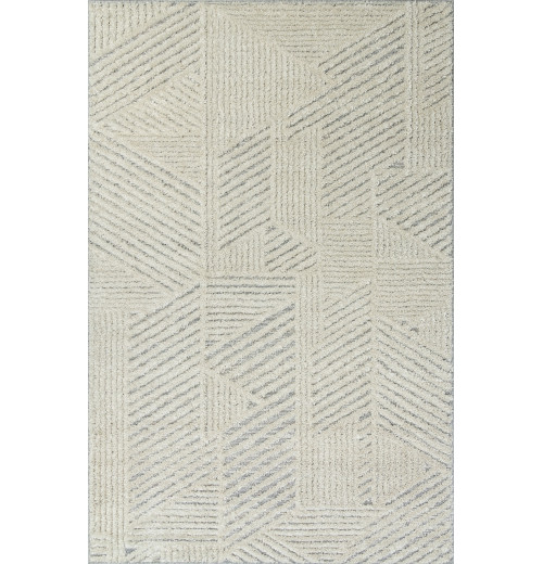 Ковер TUNIS 6801A WHITE / L.GRAY Прямоугольник 
