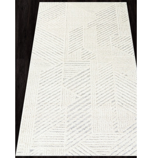 Ковер TUNIS 6801A WHITE / L.GRAY Прямоугольник 