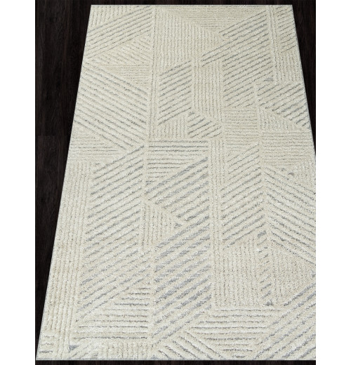 Ковер TUNIS 6801A WHITE / L.GRAY Прямоугольник 