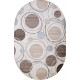 Ковер VALENCIA DELUXE d301 CREAM-BROWN Овал 